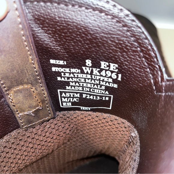 Mens Justin Steel toe WK4961 8EE. Waterproof - Picture 8 of 13